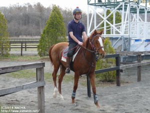 育成時代のヤマニンプチローブと山本さん