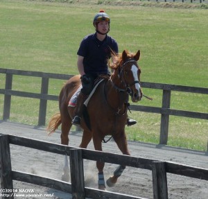 育成時代のヤマニンバリトンと山本さん