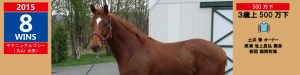 2015年8勝目・ヤマニンアルゴシー