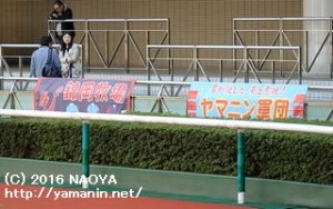 福島競馬場遠征の応援幕