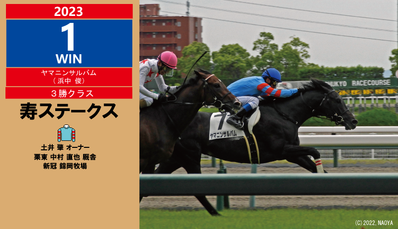 2023年1勝目・ヤマニンサルバム