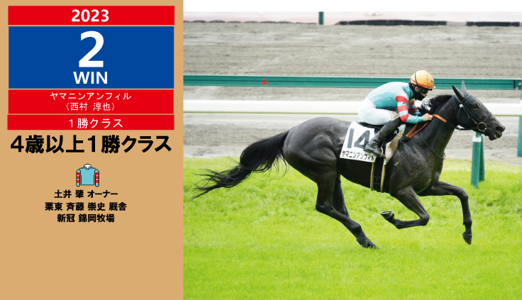 2023年2勝目・ヤマニンアンフィル