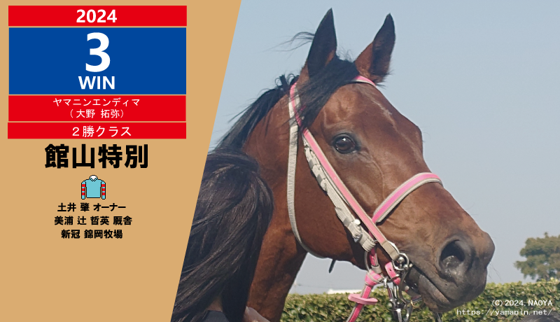2024年3勝目・ヤマニンエンディマ