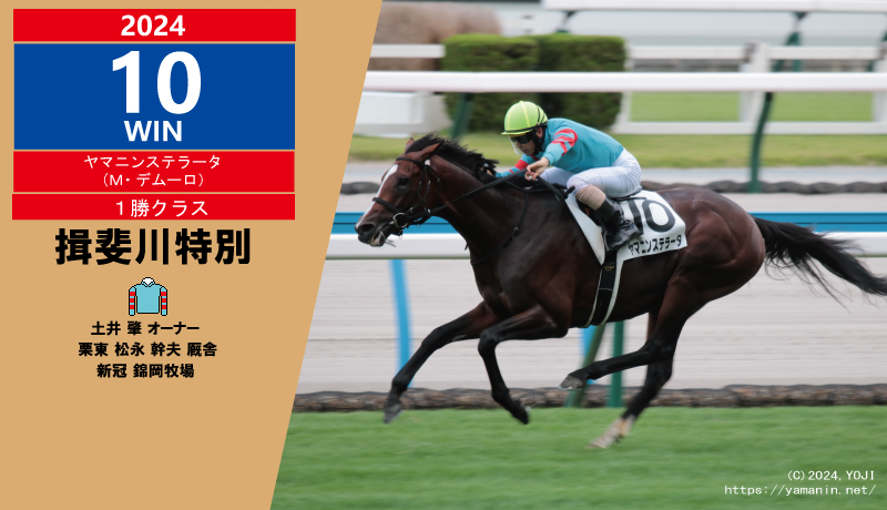2024年10勝目・ヤマニンステラータ