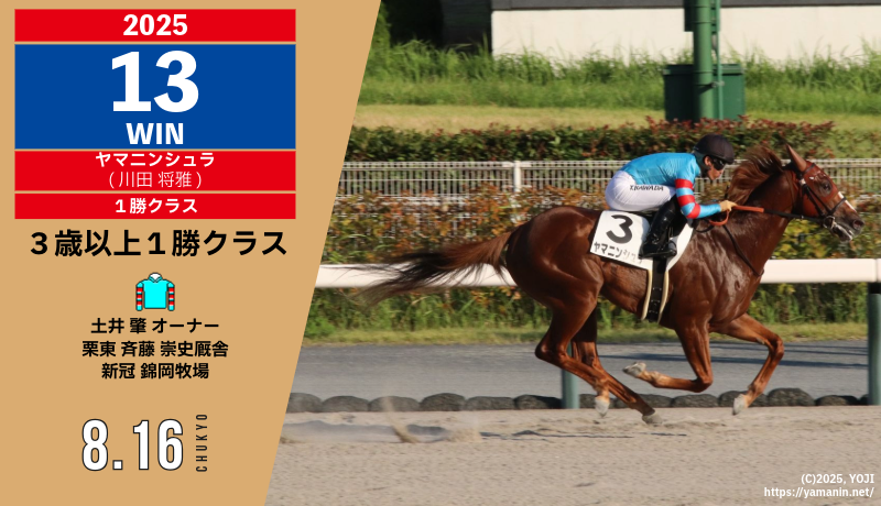 2025年13勝目・ヤマニンシュラ
