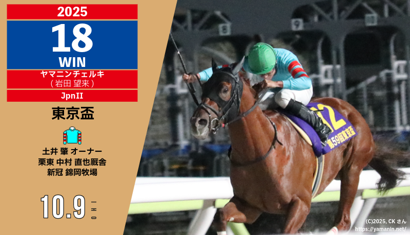 2025年18勝目・ヤマニンチェルキR2