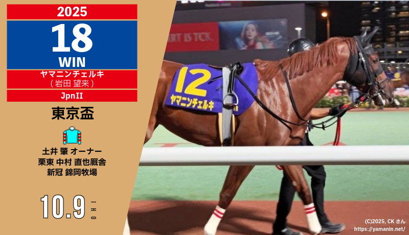2025年18勝目・ヤマニンチェルキ
