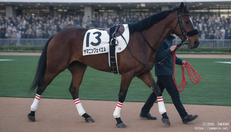 ３歳未勝利・パドックのヤマニンフェイエル