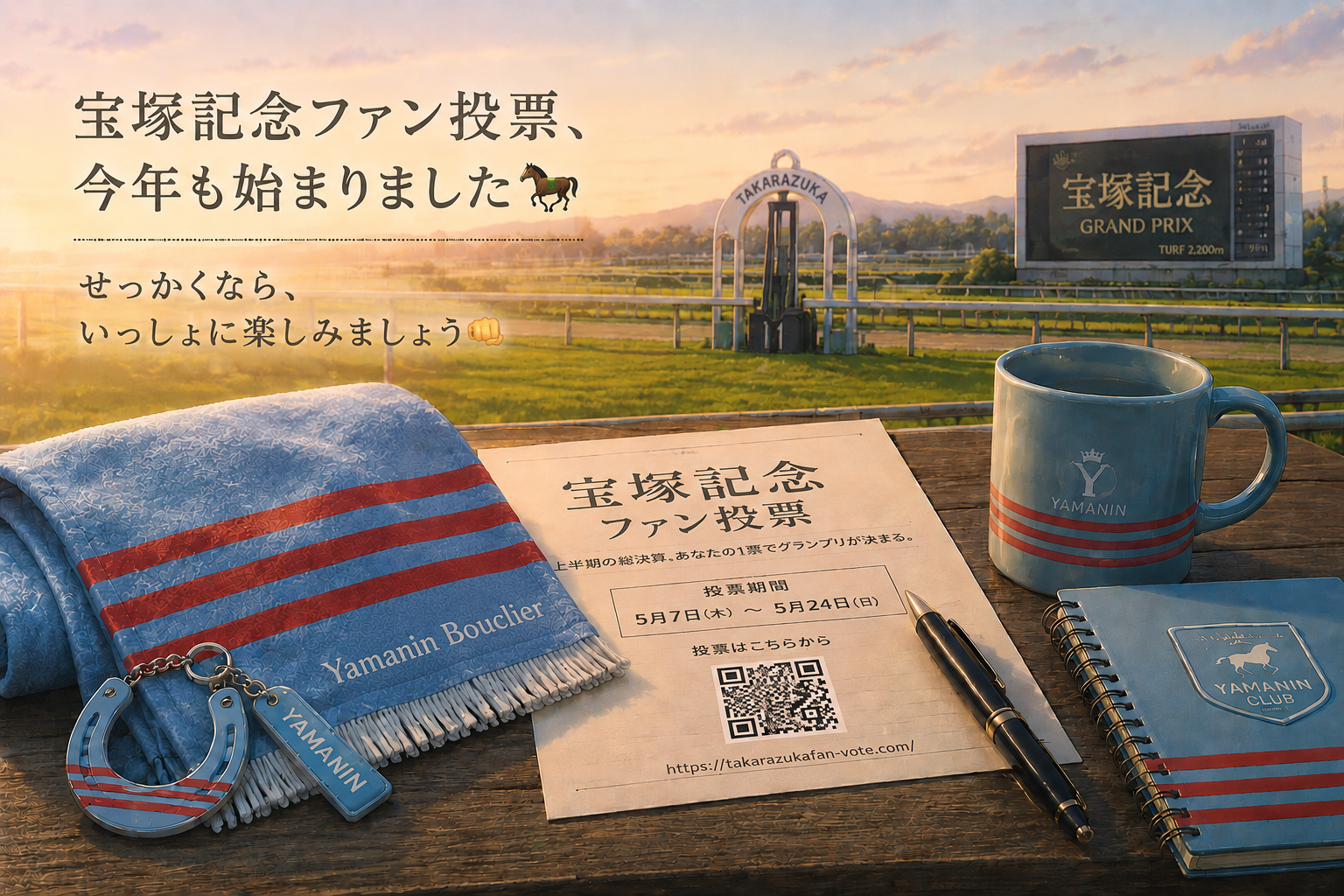 お知らせ】第67回 宝塚記念ファン投票開始！ | ヤマニン倶楽部